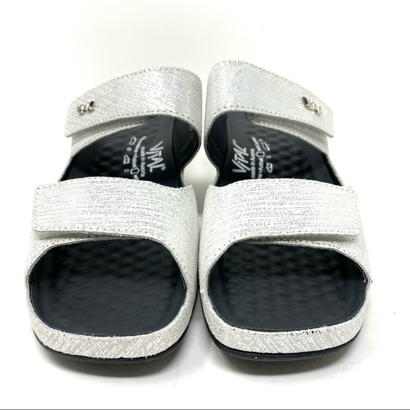 Vital Shoes tor silber mules in silver - Picture 3 of 13